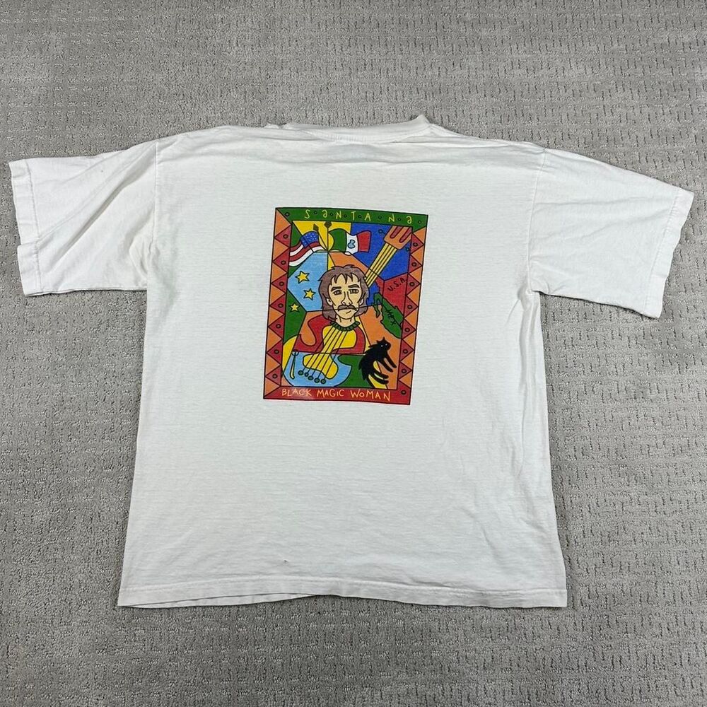 Hard-rock-cafe Santana Black Magic Woman Men's White T-shirt